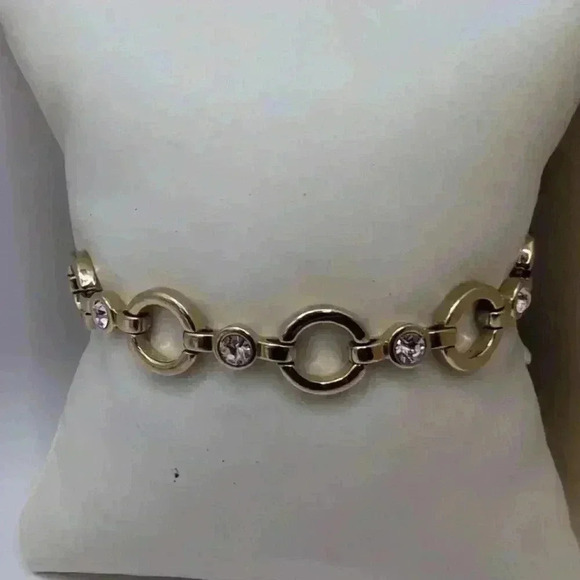 Signed Avon circle chain link bracelet in excellent condition - Picture 3 of 5